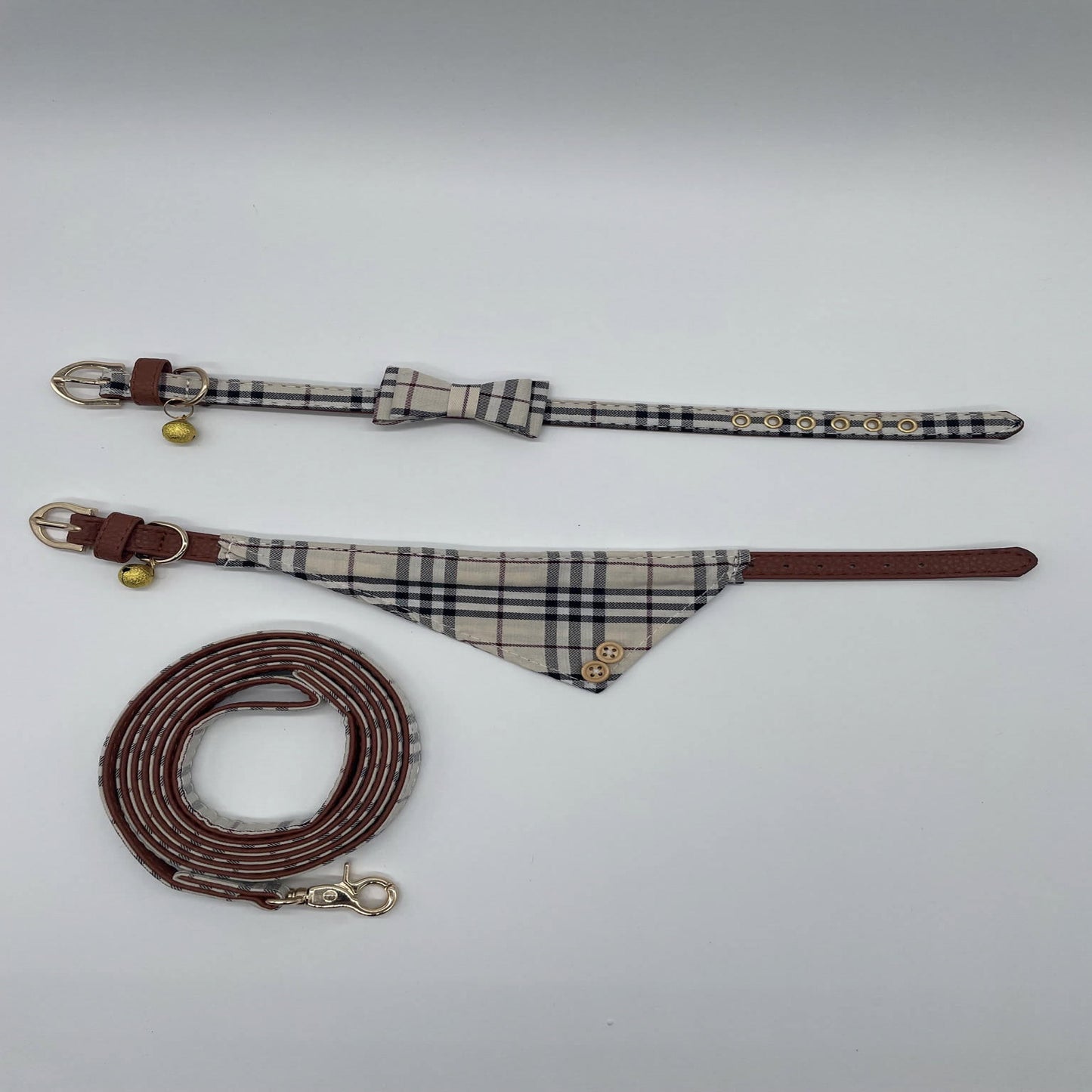 Primadon(s) - design set for pets - bow tie / bandana / leash