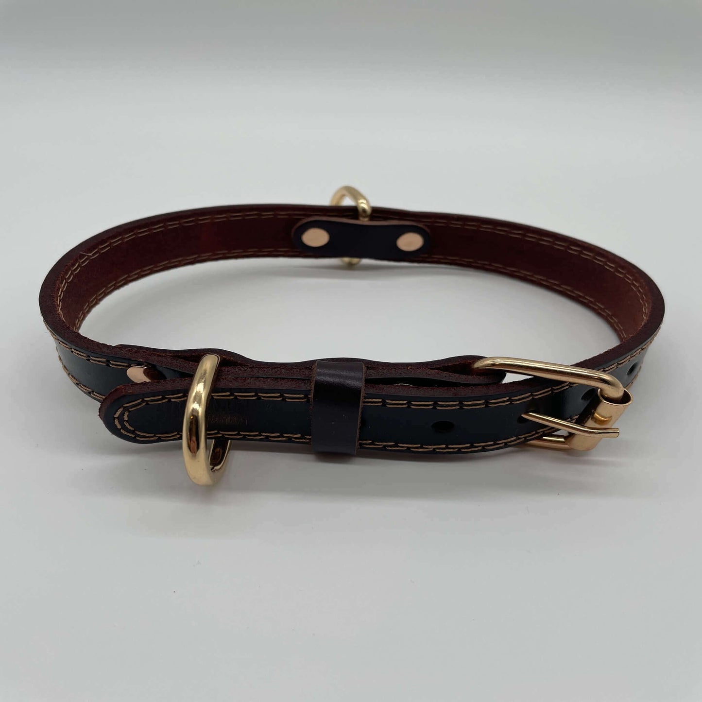 Golden Brownie - Leather collar for dogs