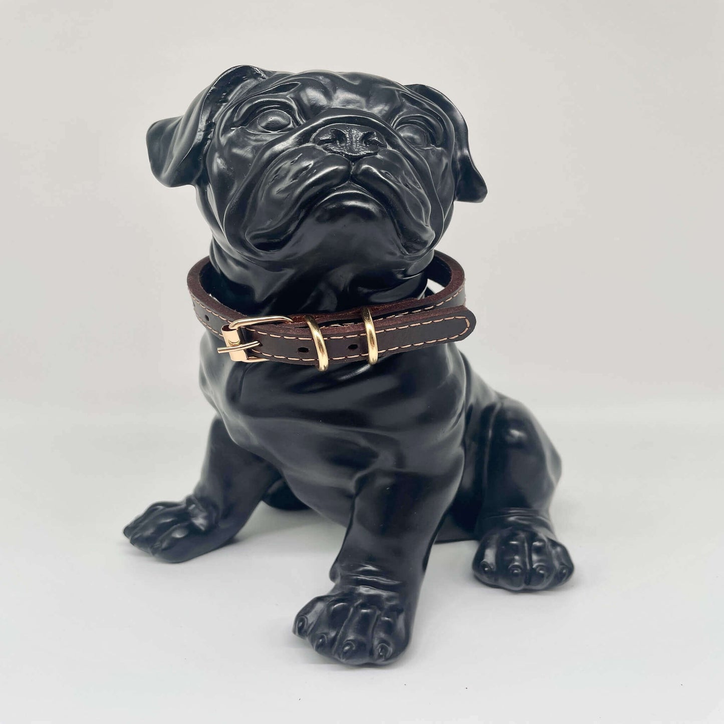 Golden Brownie - Leather collar for dogs